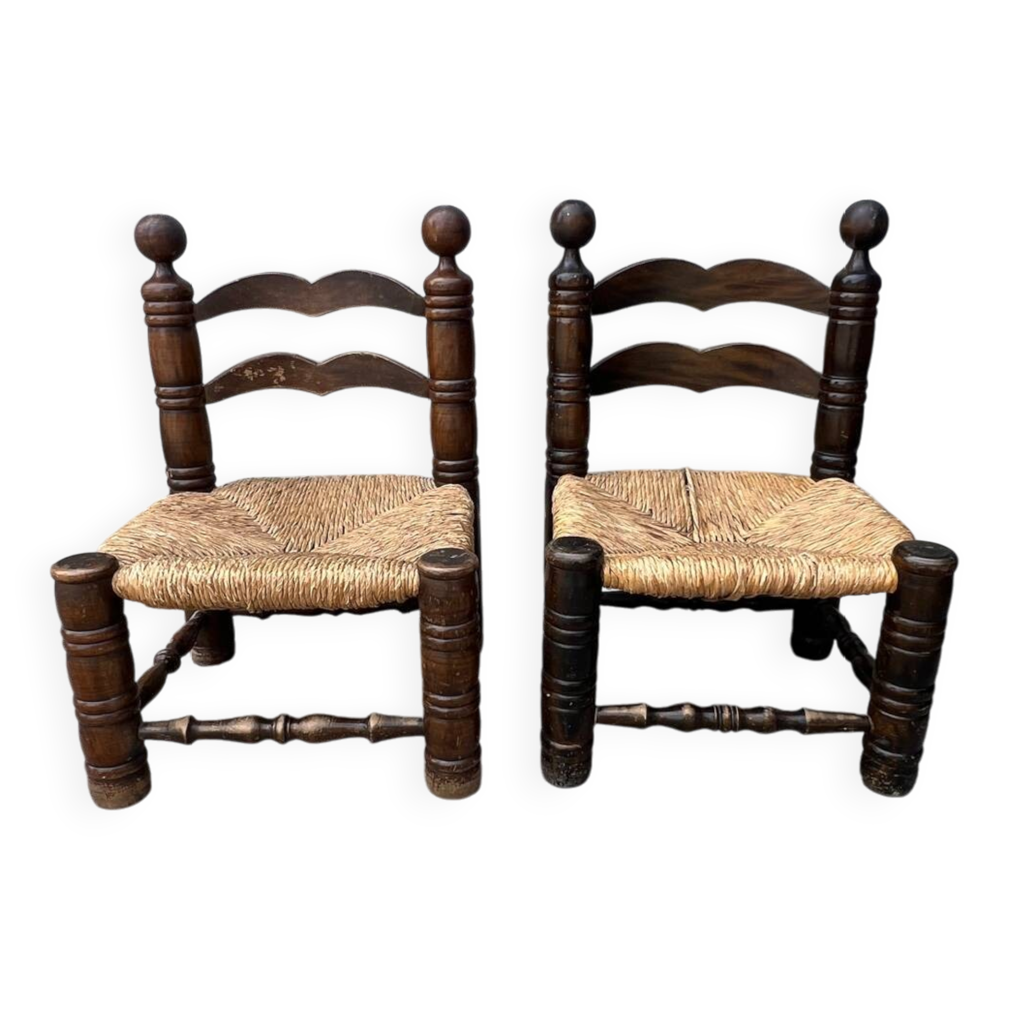 Pair of low chairs