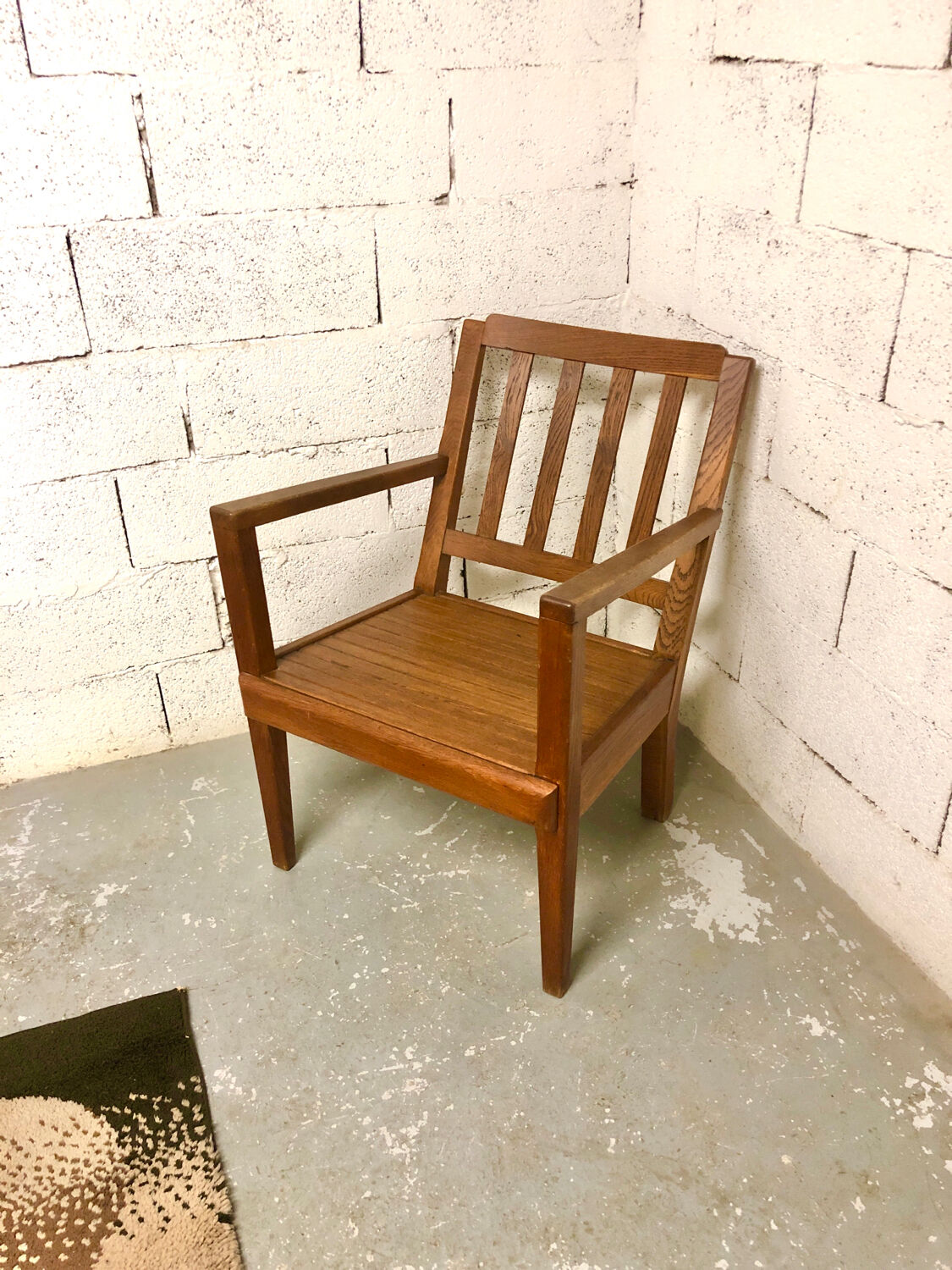 Reconstruction period armchair, René Gabriel style, 1950s