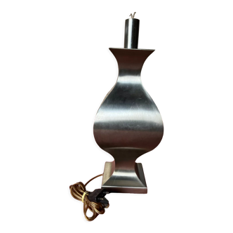 Brushed stainless steel lamp foot 1970