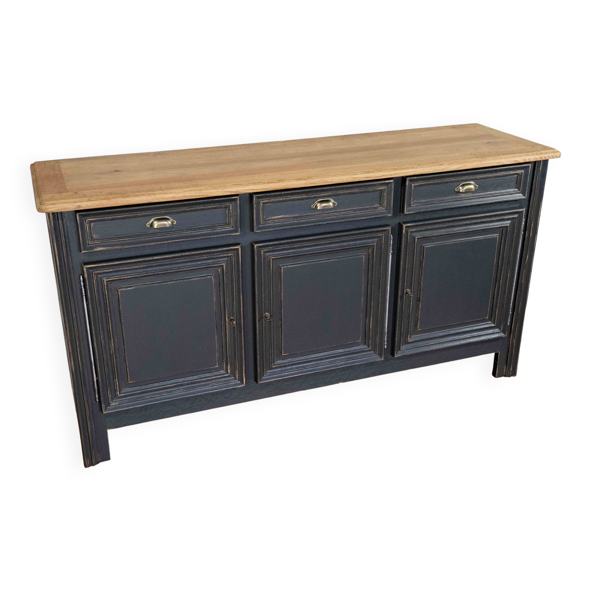 Restored solid oak enfilade