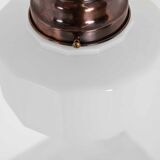 Dodecagon art deco skyscraper opaline lamp