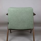 Light green Bunny armchair by Józef Chierowski, 1970s