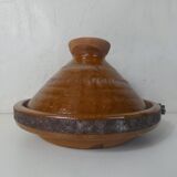 Old glazed terracotta tagine