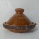 Ancien tajine en terre cuite vernissée