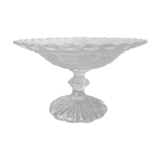 Coupe sur pied en verre moulé