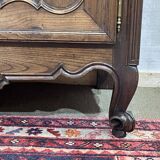 Buffet 2 corps en chêne et châtaignier, travail breton, fin 18ème.