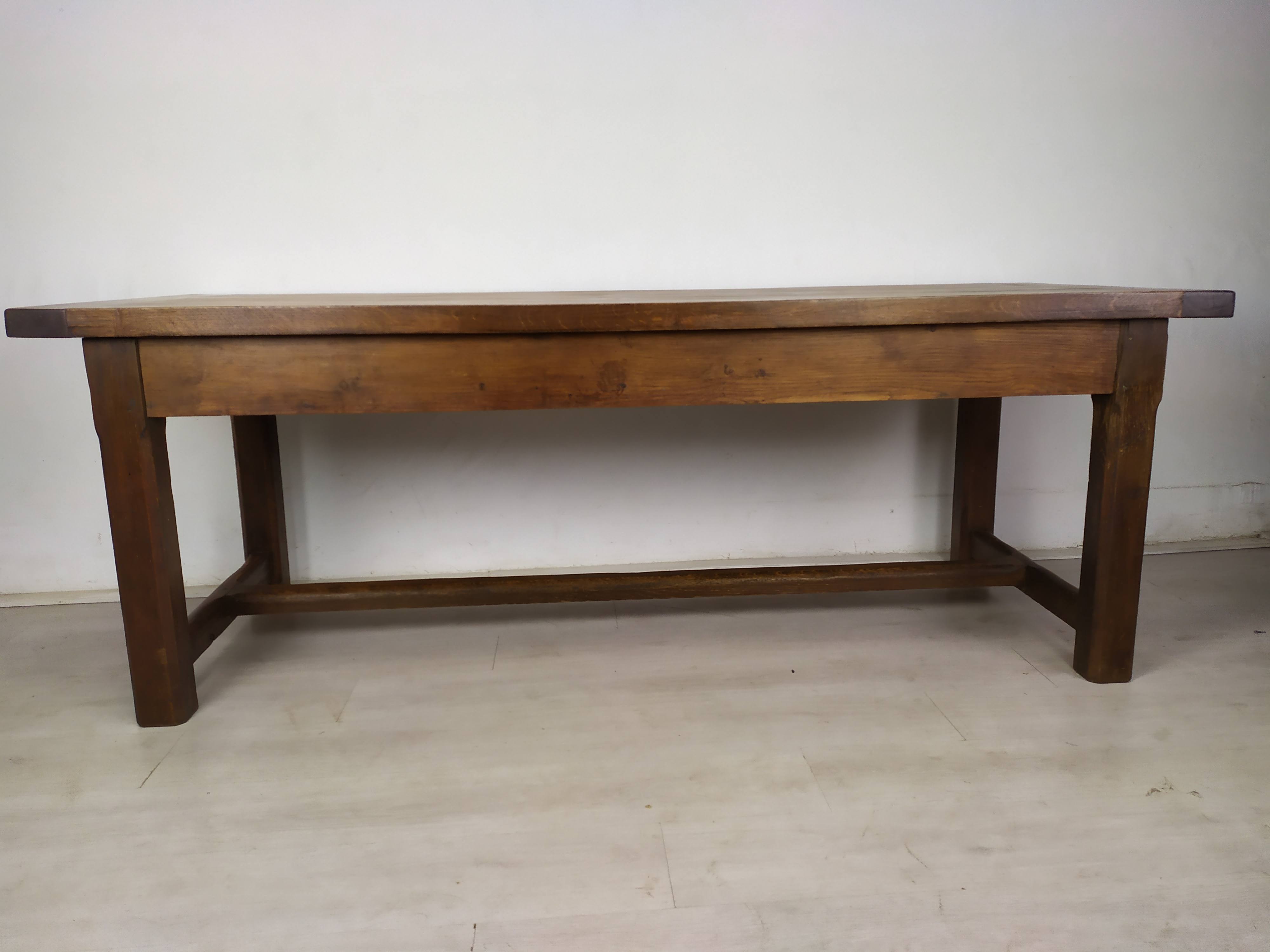 Oak farmhouse table