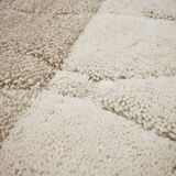 Beige-degraded Beni Ouarain rug and hollowed-out patterns 310 x 195