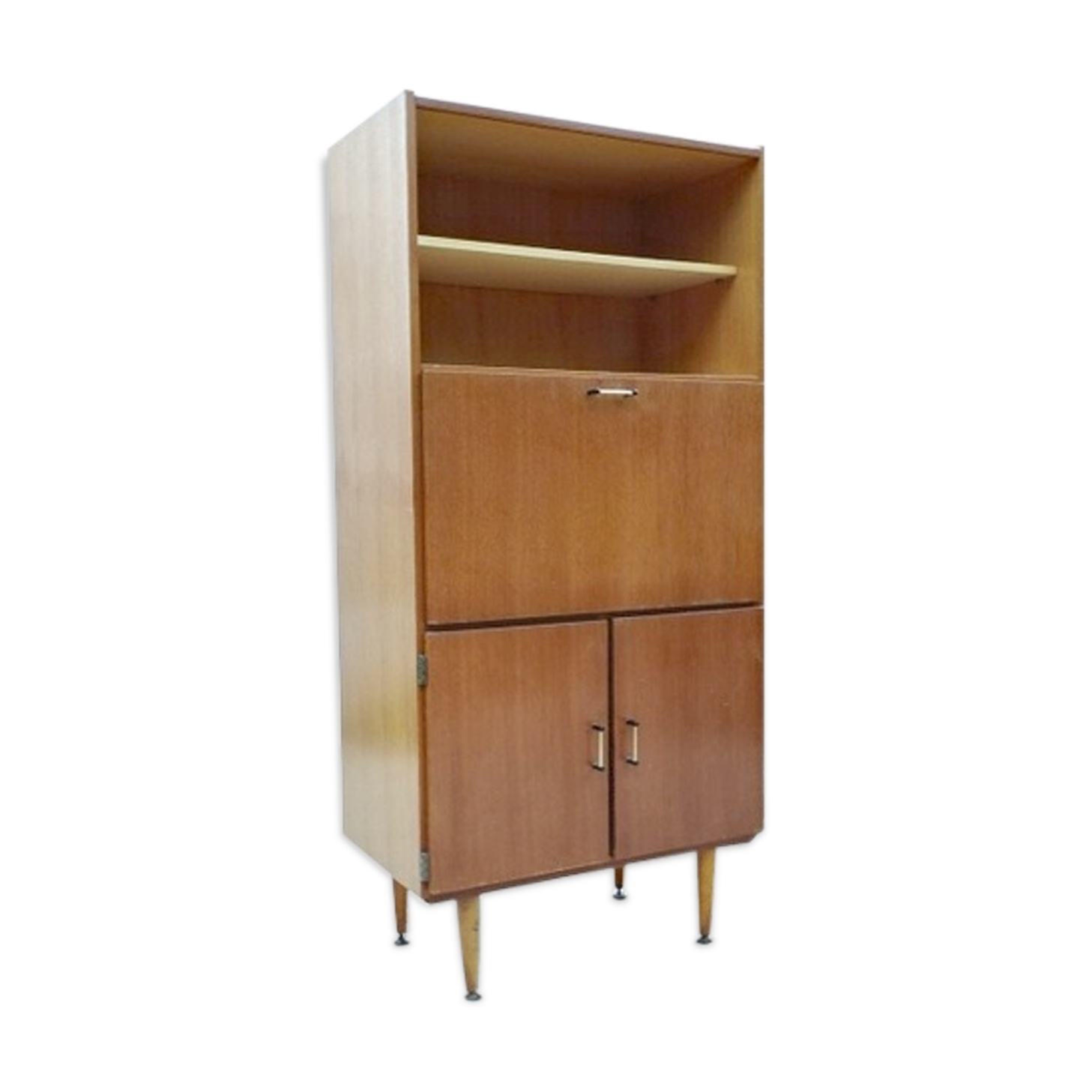 Secretary vintage 1970 light wood