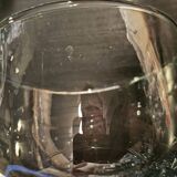 6 Gros Verres A Eau En Verre Vert Biot