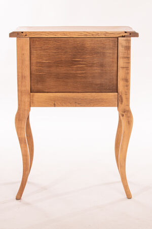 table de chevet meuble d'appoint années 1920 bois brut restauré