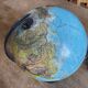 World Map Scan Globe 1970s