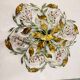 Large Florentine Tole Crystal Flushmount 1960’s