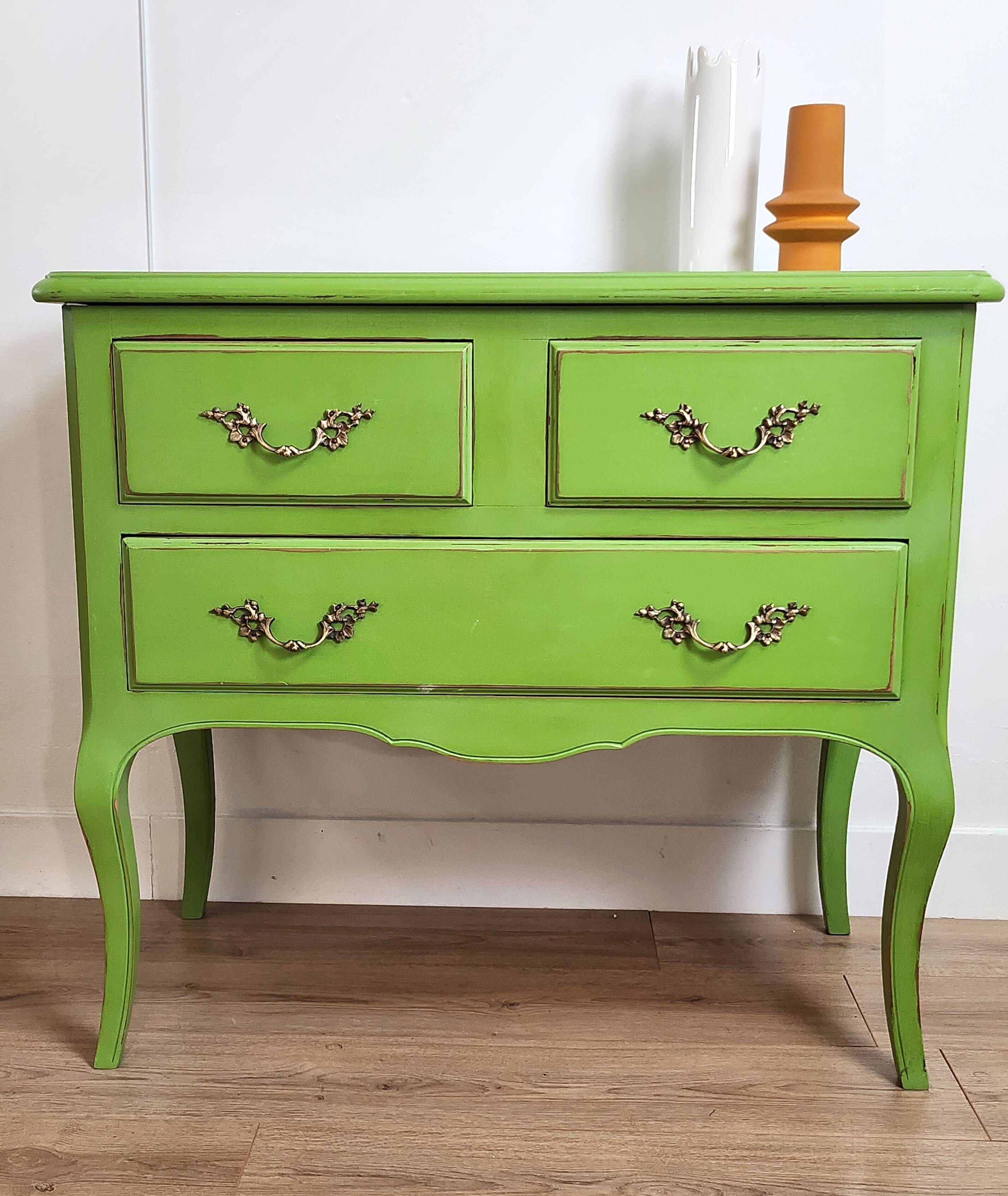 Anise green chest of drawers