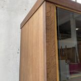 XXL oak display cabinet