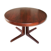 Table danoise extensible en bois de rose années 1960