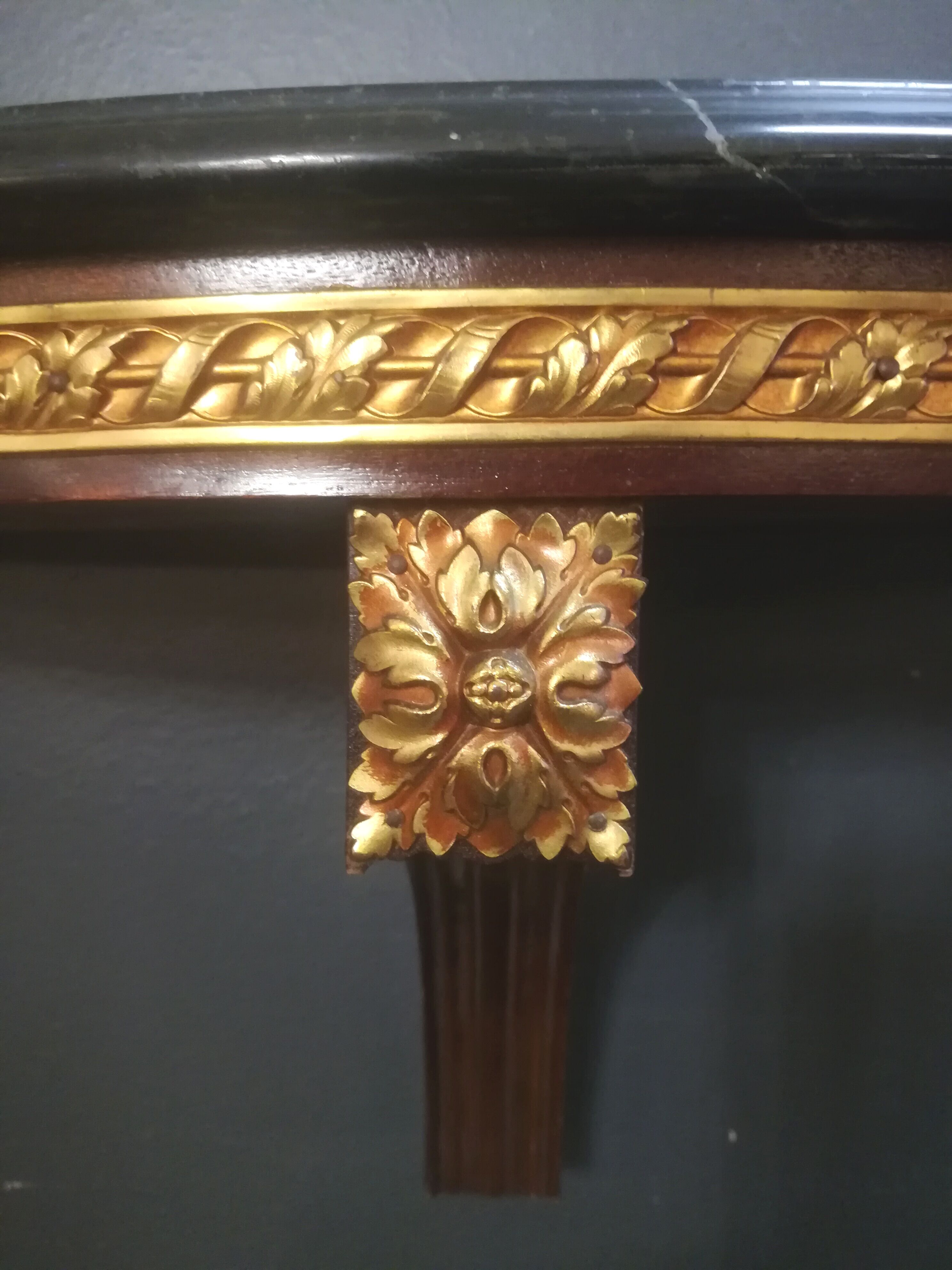 Louis XVI style wall lamp console