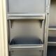 Metal kitchen cabinet, ball handles, 1950s