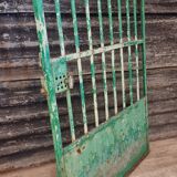 Antique garden gate iron door green 100x150cm