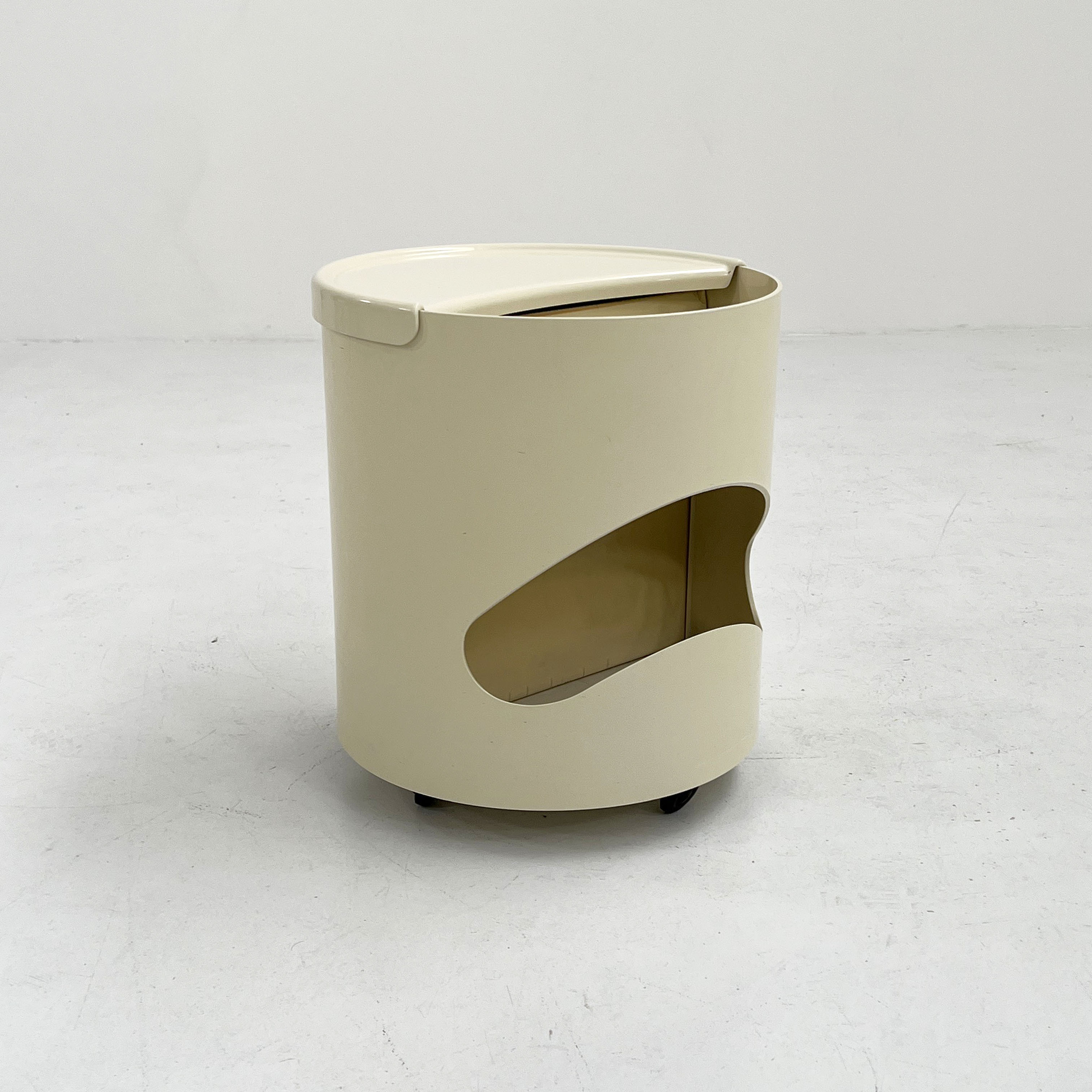 White Robo side table by Joe Colombo for Elco, 1970