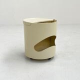 White Robo side table by Joe Colombo for Elco, 1970