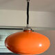Suspension Space Age orange attribuée à Dijkstra Lampen