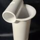 Enzo Bioli (1832) white ceramic vase for Il Picchio, Italy 1950s