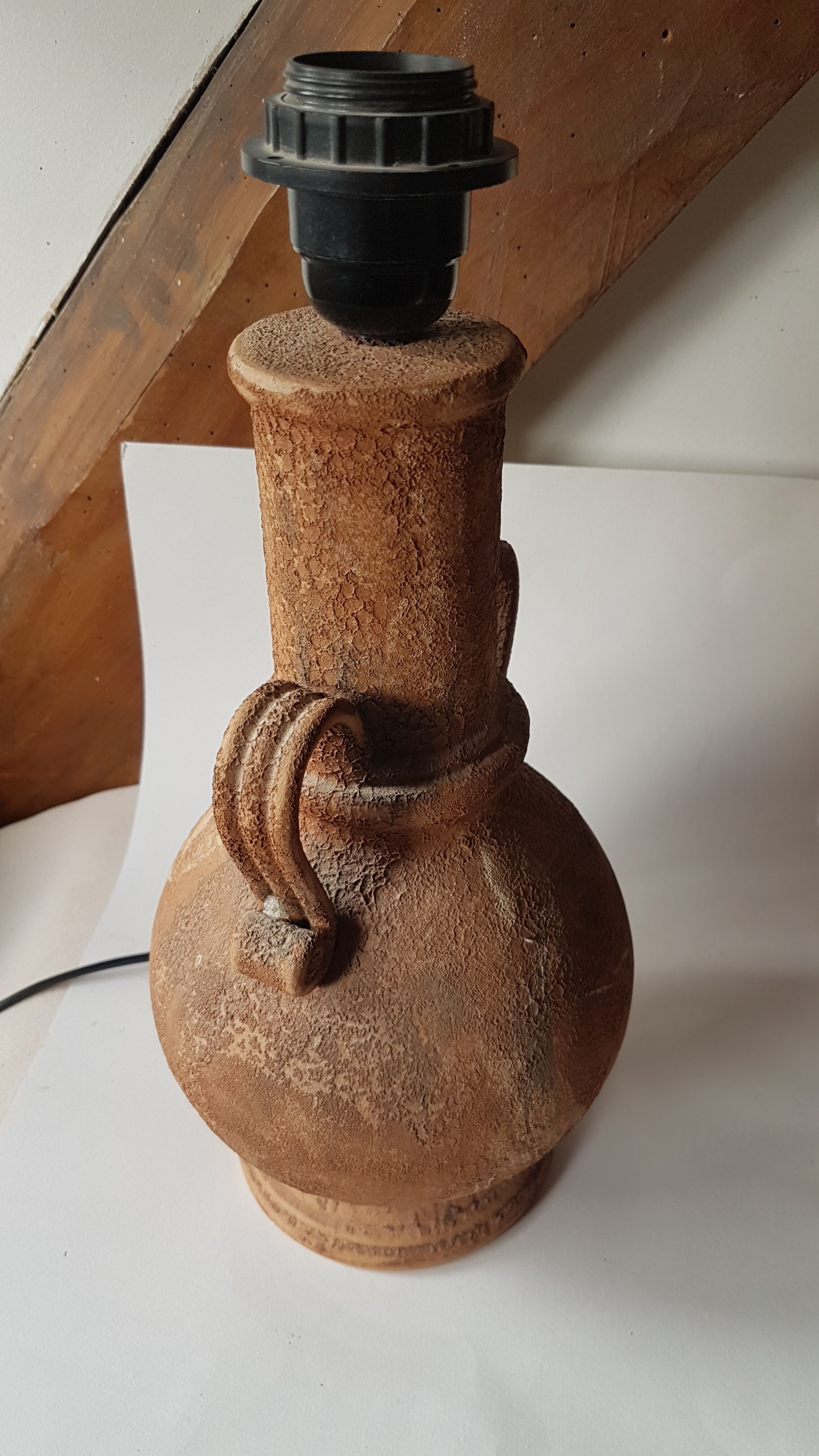 Original terracotta lamp foot
