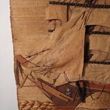 Vintage tapestry boat decor