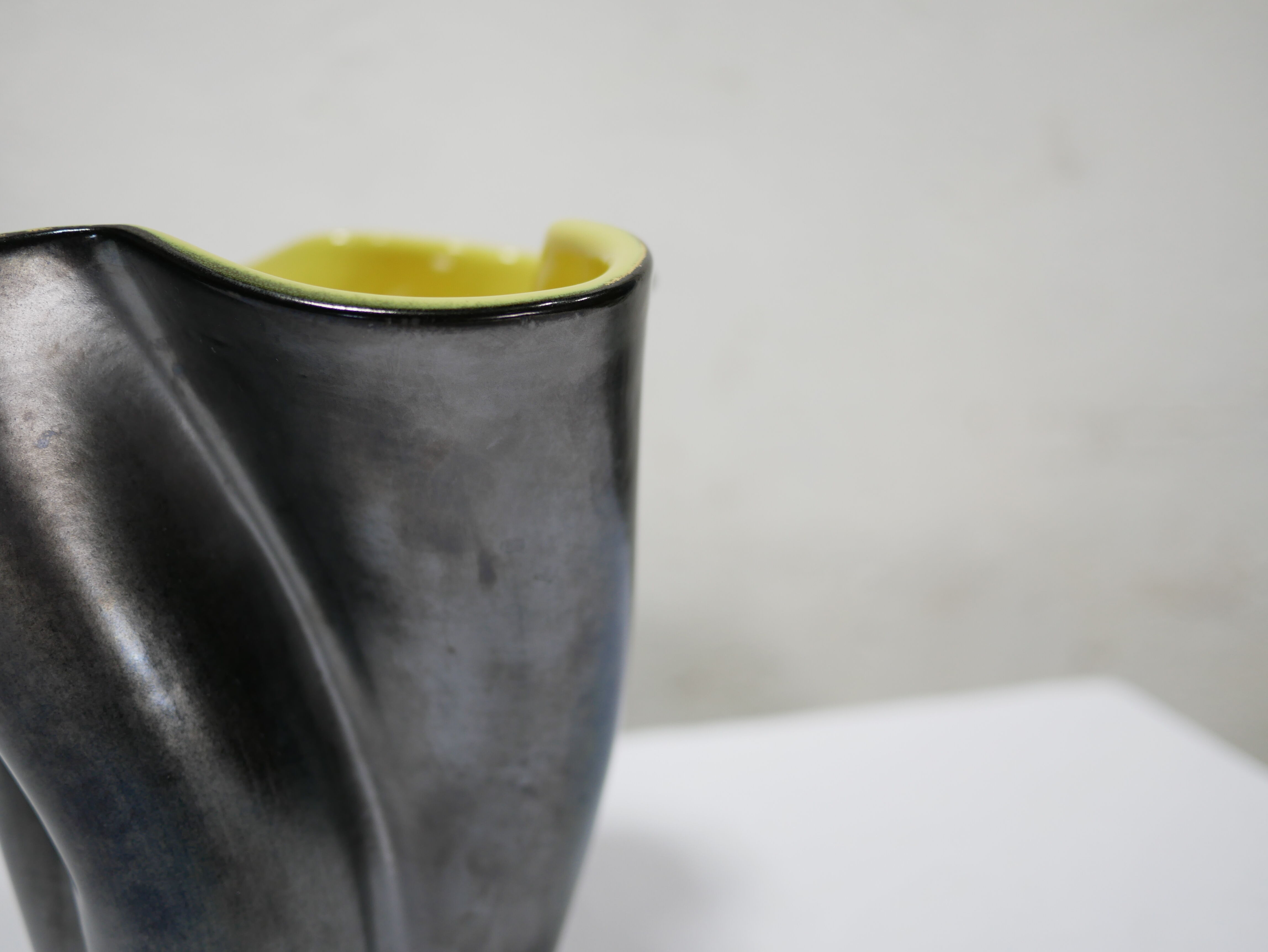 Vintage ceramic vase by Elchinger