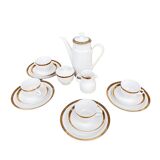 Porcelain coffee set for 4 people, Ceplitz, Germany 1970s.