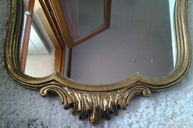 Miroir baroque style Louis XV 45x76cm