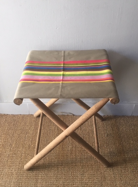 Folding vintage stool