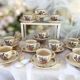Service de tasses à café anciennes  en faïence de Villeroy & Boch