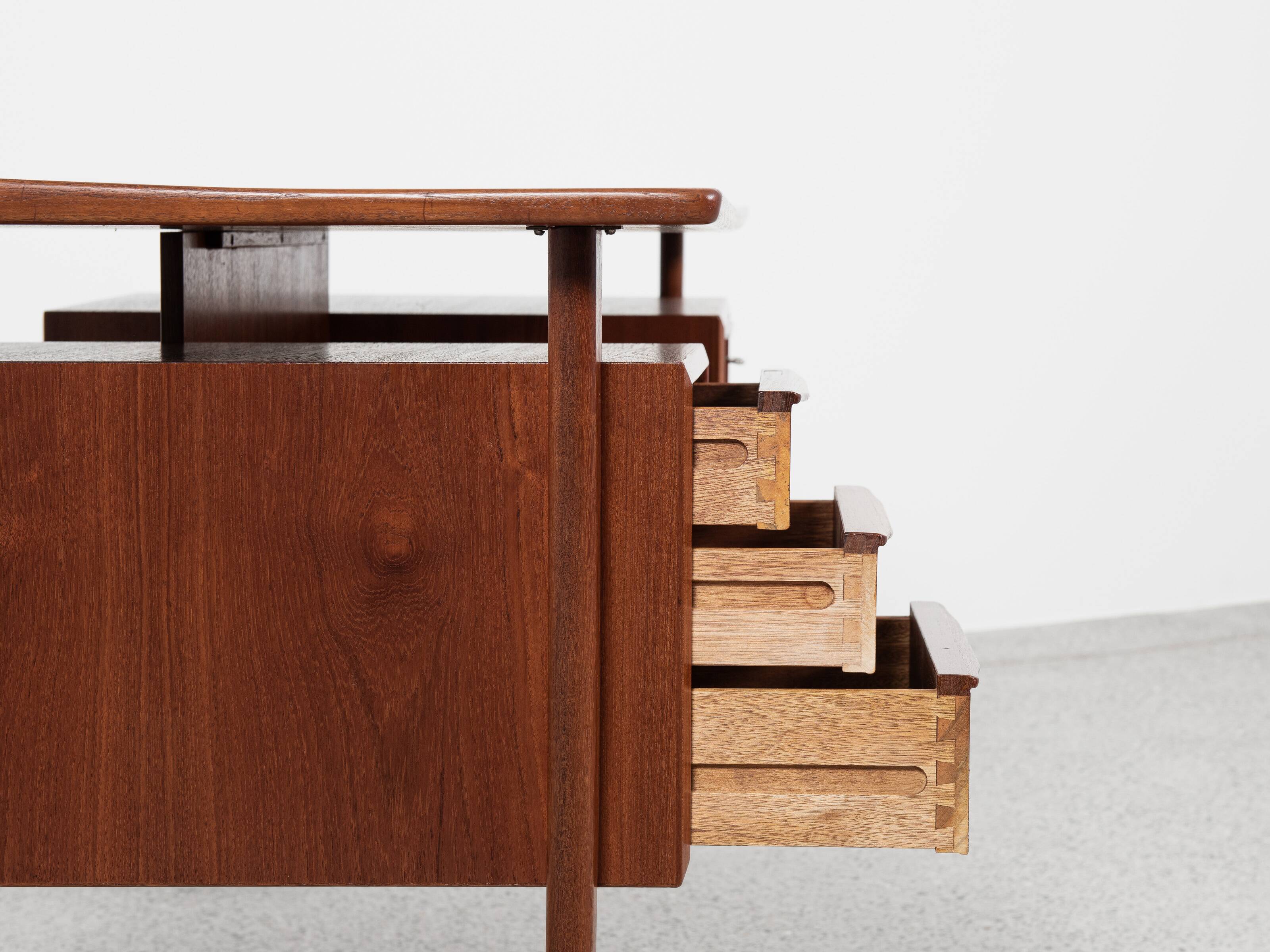 Midcentury Danish desk in teak by Peter Løvig Nielsen - 1968