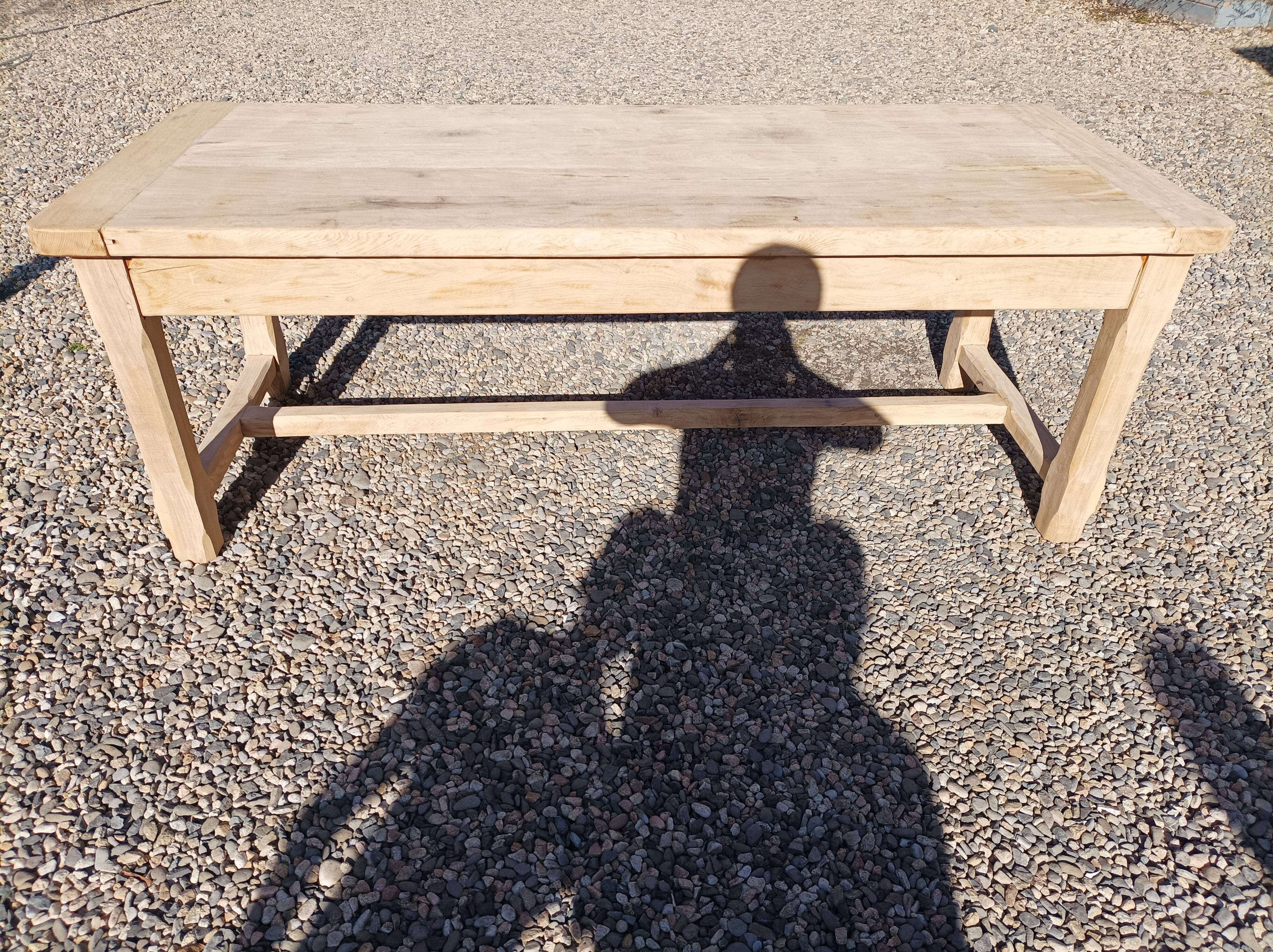Old solid oak farmhouse table