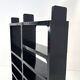 Modular black shelf by Olaf Von Bohr for Kartell, 1970