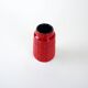Red ceramic vase, German design, 1960s, made in West Germany