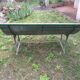 Banc de jardin ancien en métal et lattes bois