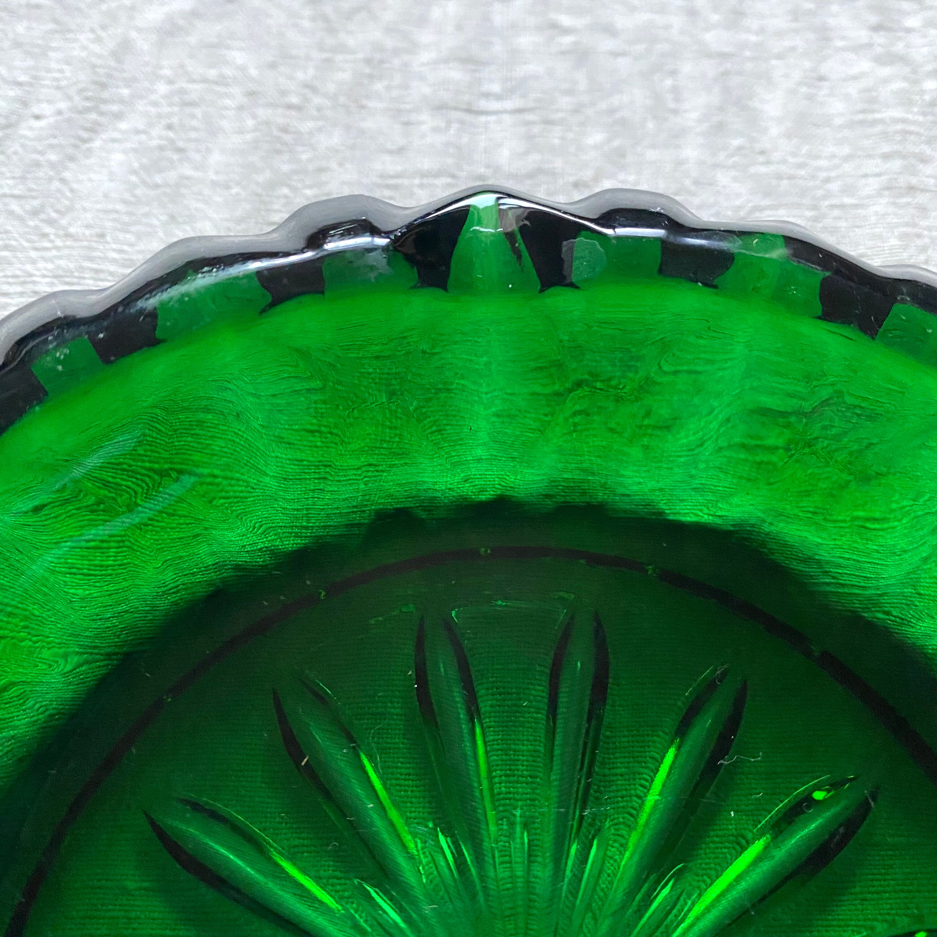 Vintage glass ashtray