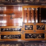 Japanese Lacquer and Shibayama Cabinet, Meiji Period Japan