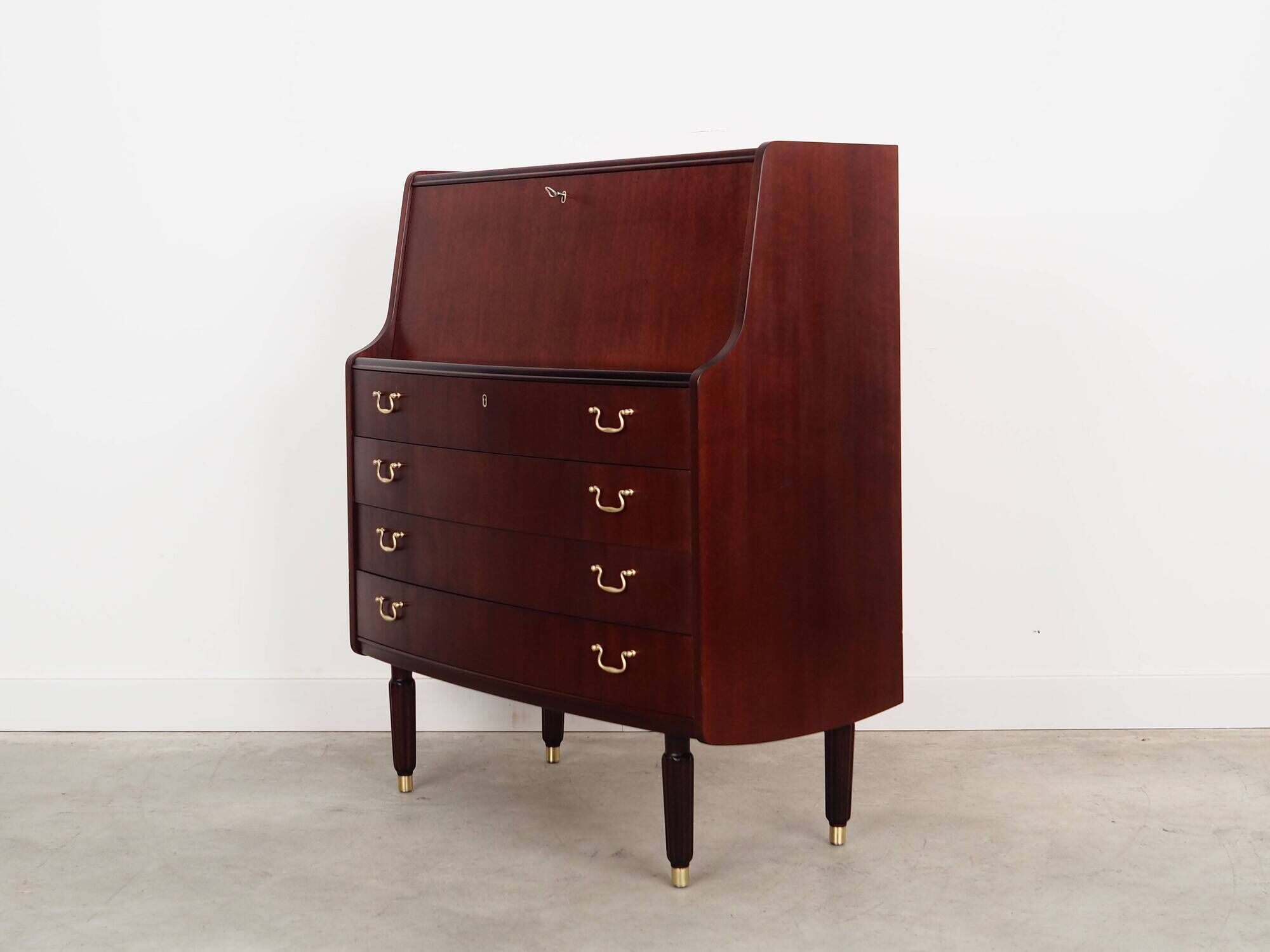 Mahogany secretary, Danish design, 1970s, manufacturer: PMJ Viby J
