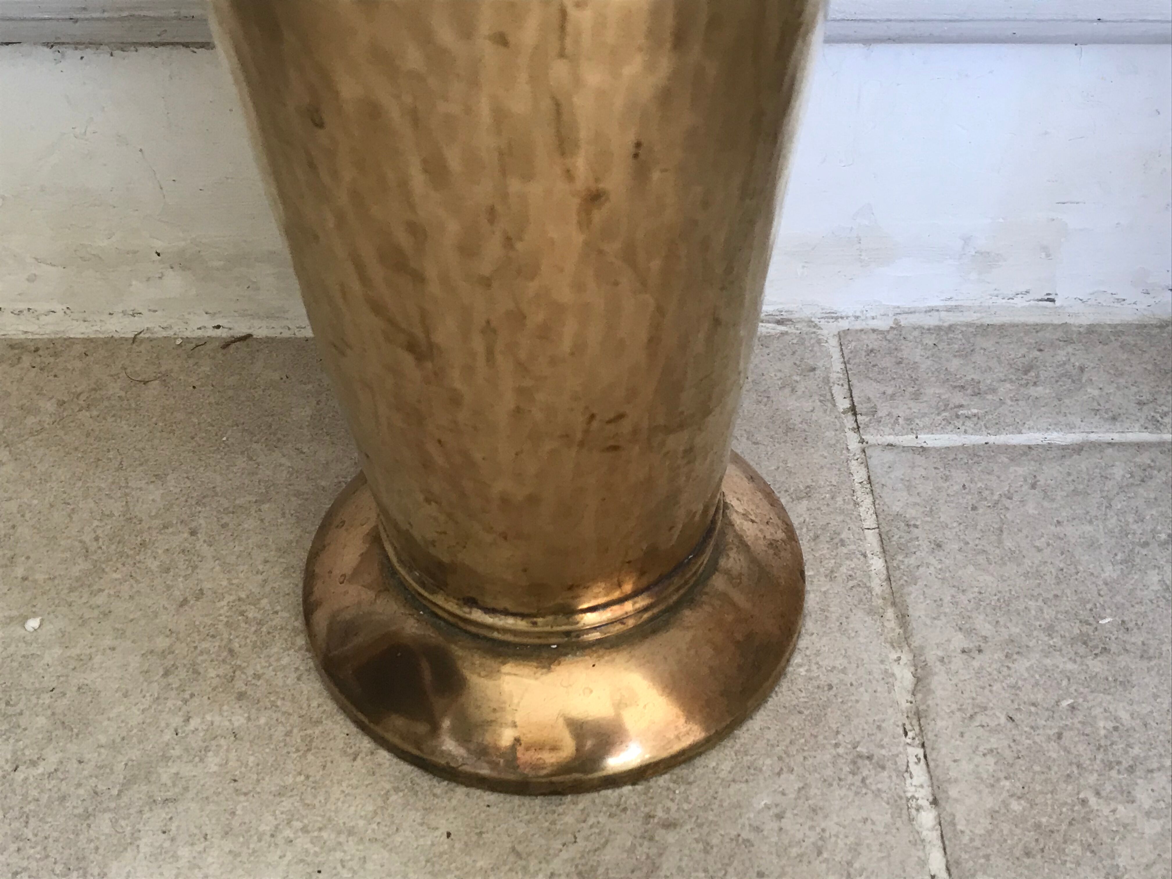 Early 20th century brass umbrella holder