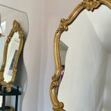 Miroir doré de style baroque Louis XV