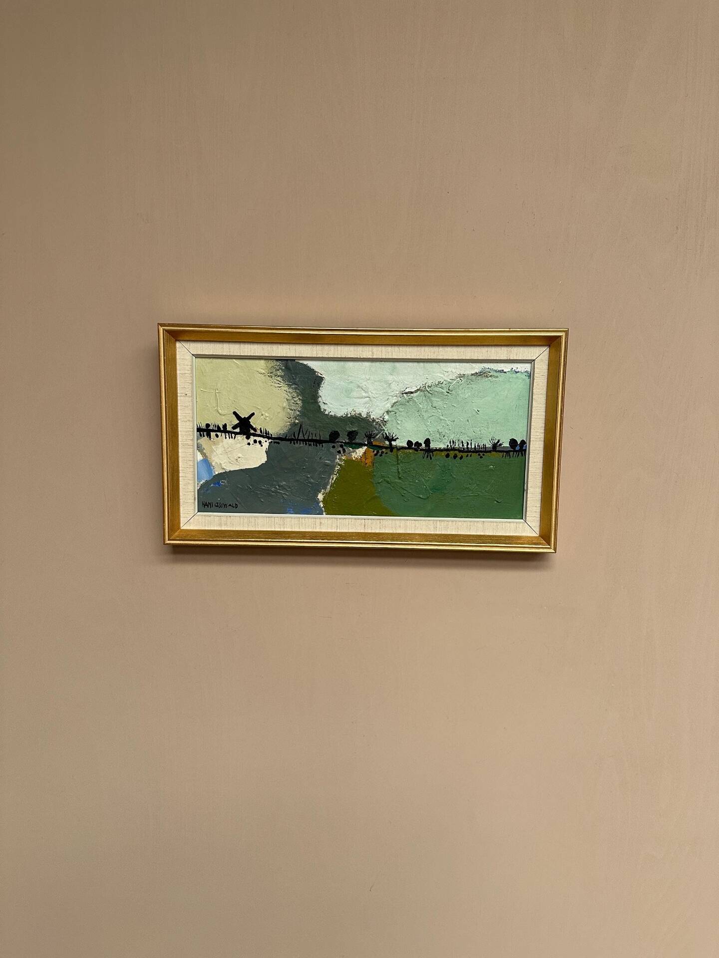 Swedish Oil on Canvas – “Kvarnvägen” by Hans Osswald – Signed