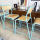 Set of 5 vintage high school/laboratory stools – 1980