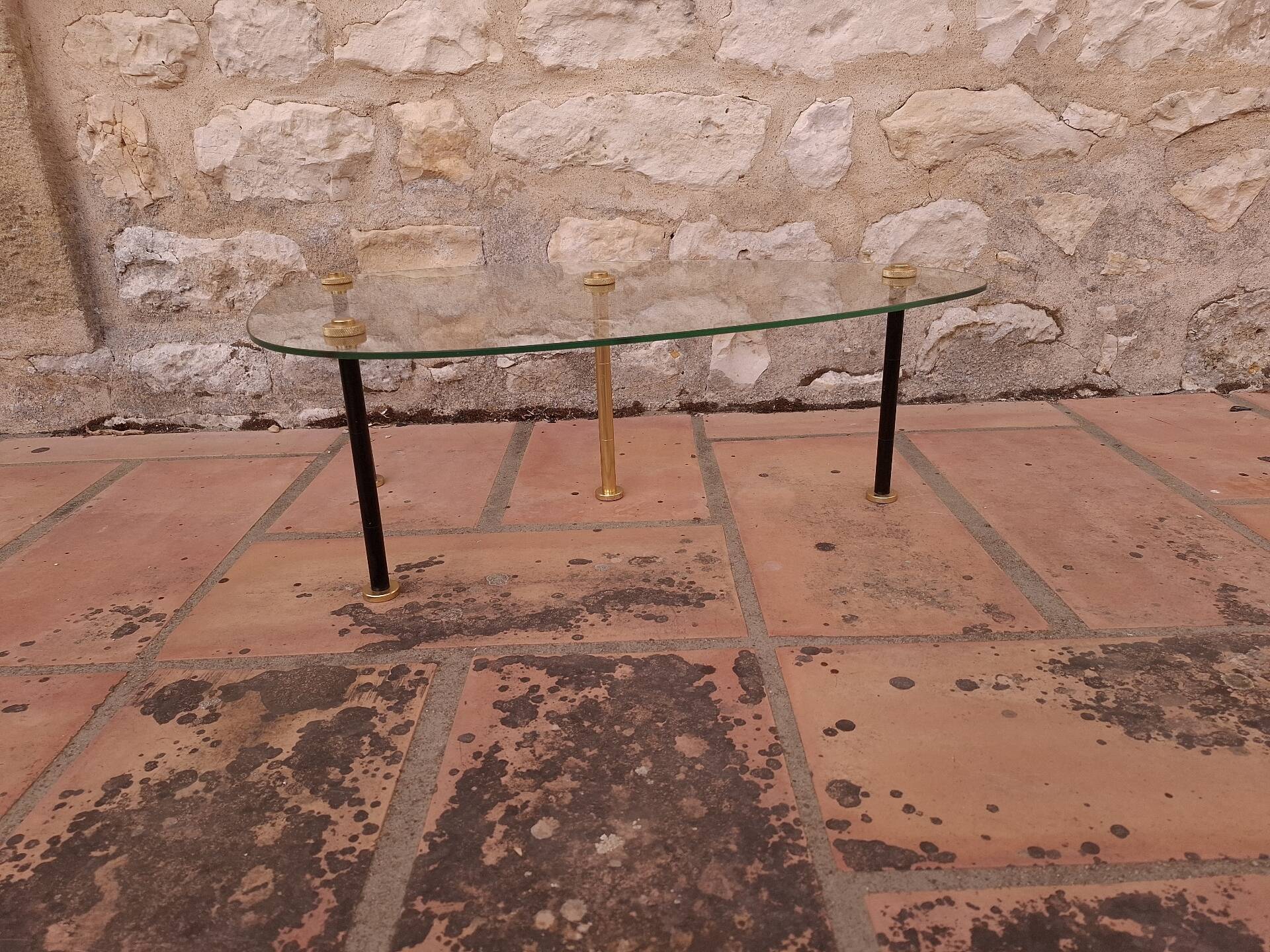 Table basse forme libre, années 1960