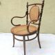 Fauteuil fischel 1920, bois courbé, estampillé