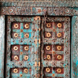 Indian door in old teak