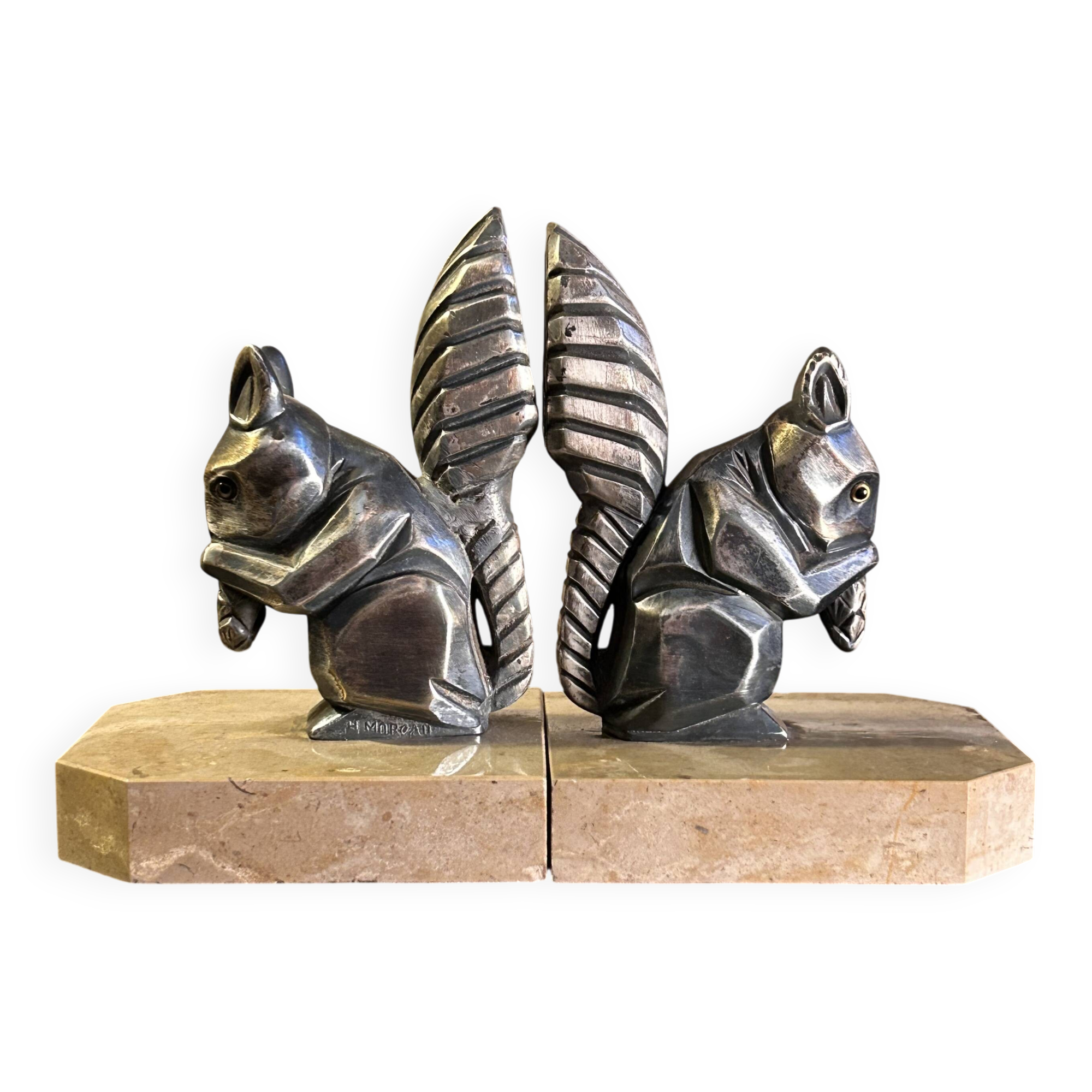 Art Deco bookends H. Moreau 1930